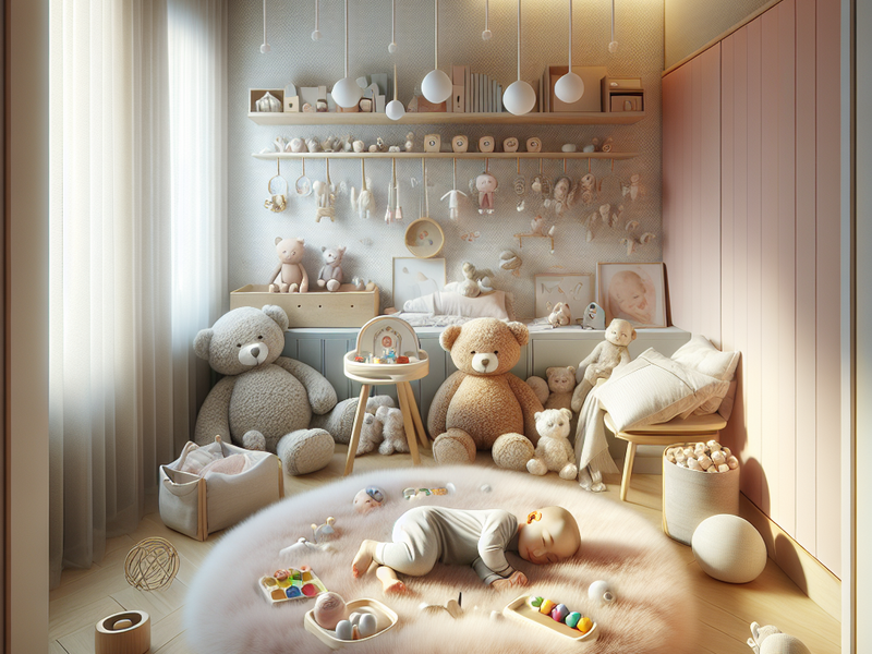 Nursery with baby toys