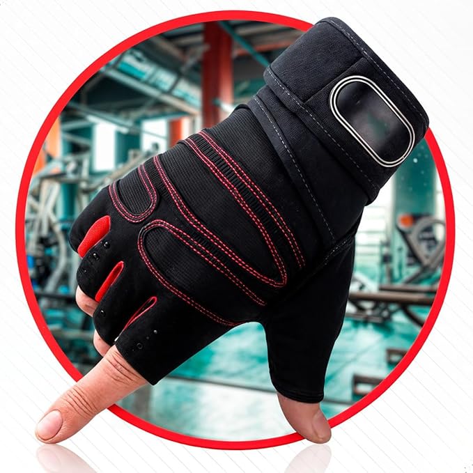 Luva Academia Antiderrapante Velcro Ajustável